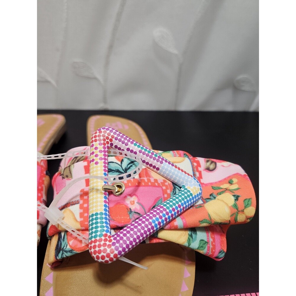 GB Girls 5M Flat Sandals NWT Mixed Fruit Boho Summer Vacation Resort Wear Buckle - Picture 5 of 15